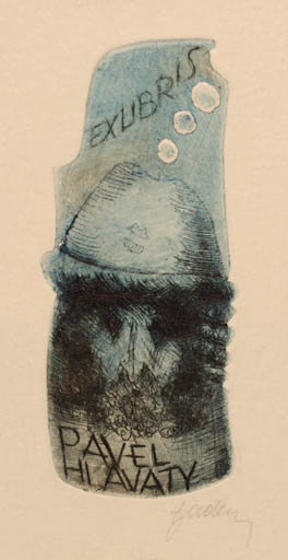 Exlibris by Tadeusz Szumarski from Poland for Pavel Hlavaty - Erotica 