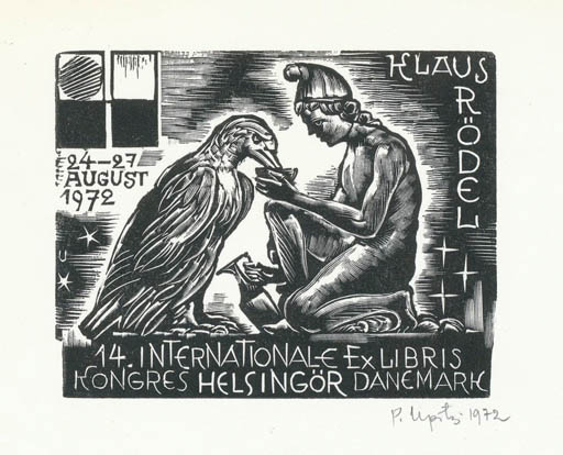 Exlibris by Peteris Upitis from Latvia for Klaus Rödel - Exlibris Congress Mythology 